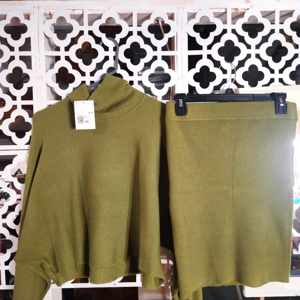 Ladies two piece skirt set